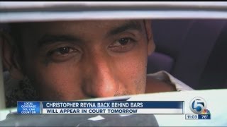 Christopher Reyna back behind bars