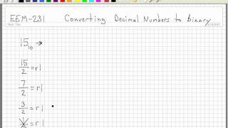 How to Convert a Decimal Number to a Binary Number