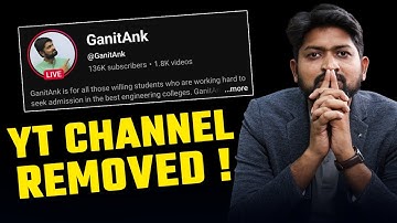 GanitAnk Youtube Channel Removed | Important Update | Ankush Sir