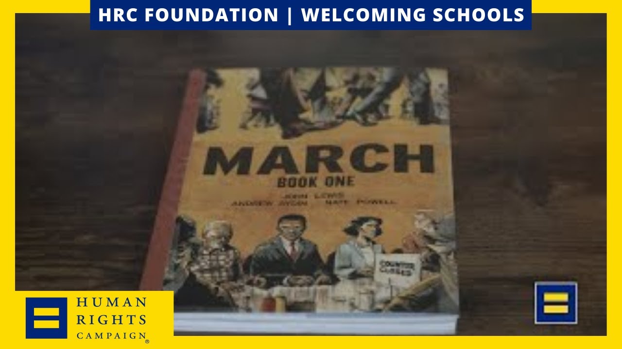 Schools takes a Lesson from John Lewis’ Book “March” YouTube