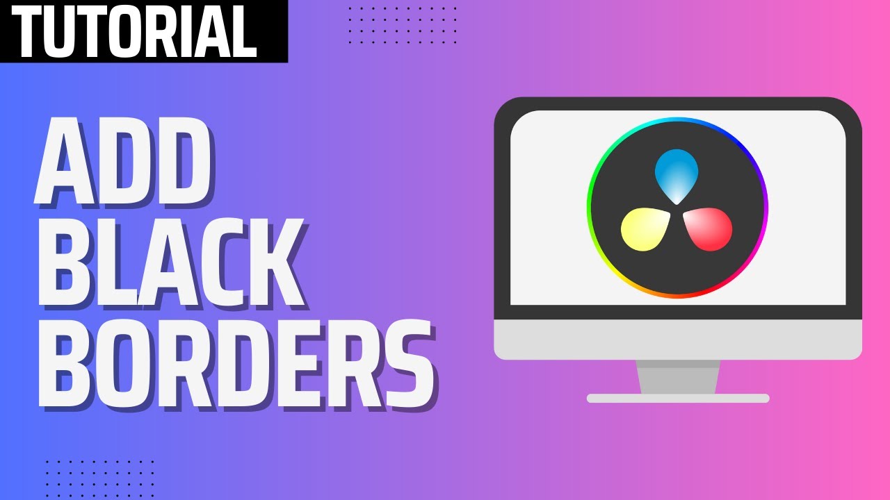 Davinci Resolve Tutorial How To Add Black Bars YouTube