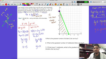 Modeling with Two Variable Linear Inequalities Part 2