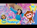 Tv monkey banana abc song  more  nursery rhymes  educational for kids  hey tenny