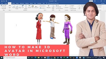 How to make 3d avatar in Microsoft word | How do you insert cartoons in Word?
