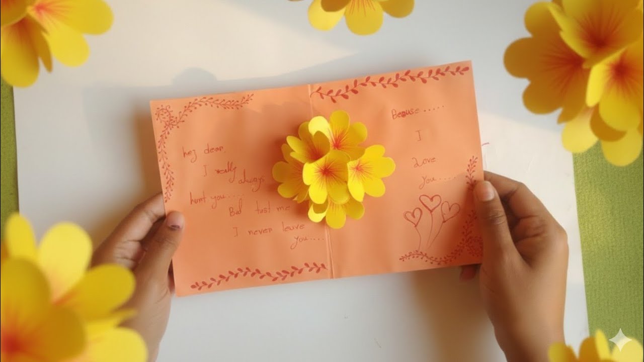 Paper made cute gift card || কাগজের তৈরি সুন্দর একটি কার্ড || কাগজ দিয়ে কার্ড কিভাবে বানাবো ||