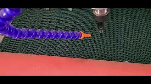 10 mm thickness rough top pvc green conveyor belt hole punching perforating