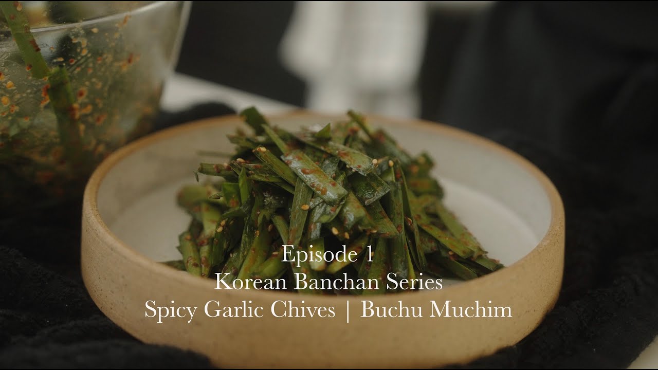 Spicy Garlic Chives Episode 1 of Korean Banchan Series ASMR