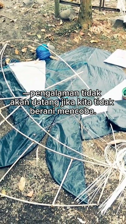 yang penting berani buat,masalah ga terbang belakangan #layangan #layanganpegon #layangannagami
