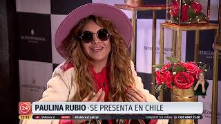 Paulina Rubio - Entrevista 24 Horas - Chile 2019