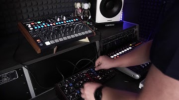 Behringer Model D - First Test with drumbrute - Matthew S