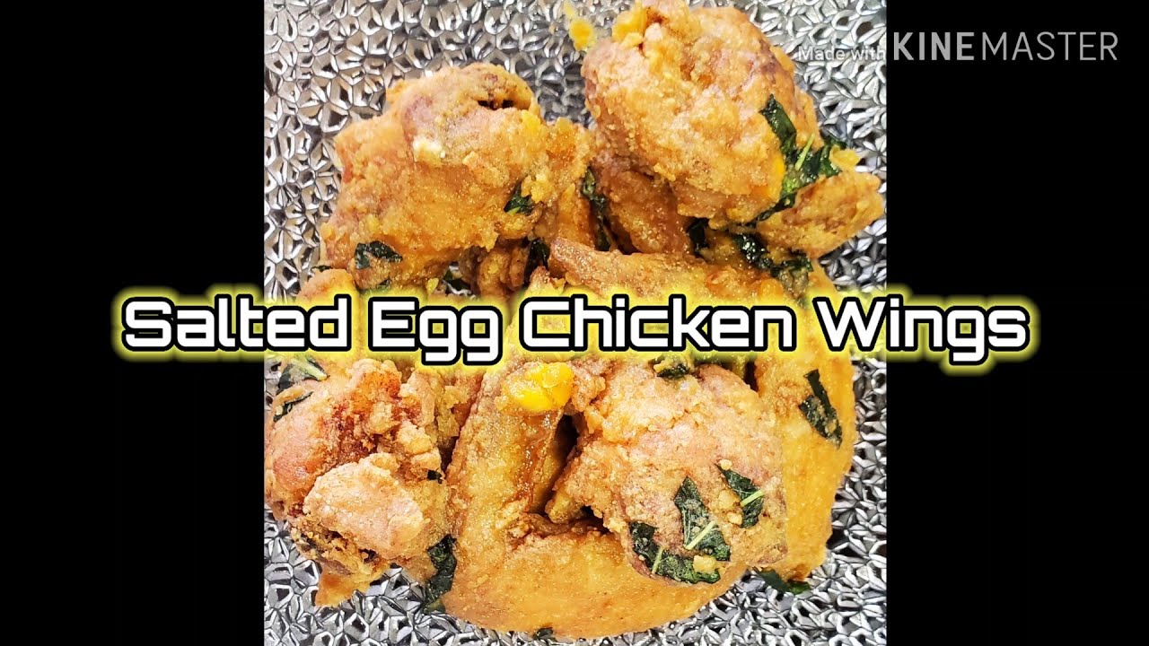 How To Make The BEST Salted Egg Yolk FRIED Chicken Wings - YouTube