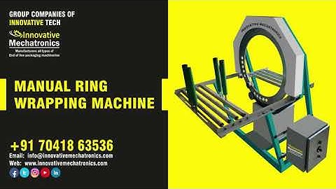 manual ring wrapping machine | profile packing machine | pvc pipe packing machine