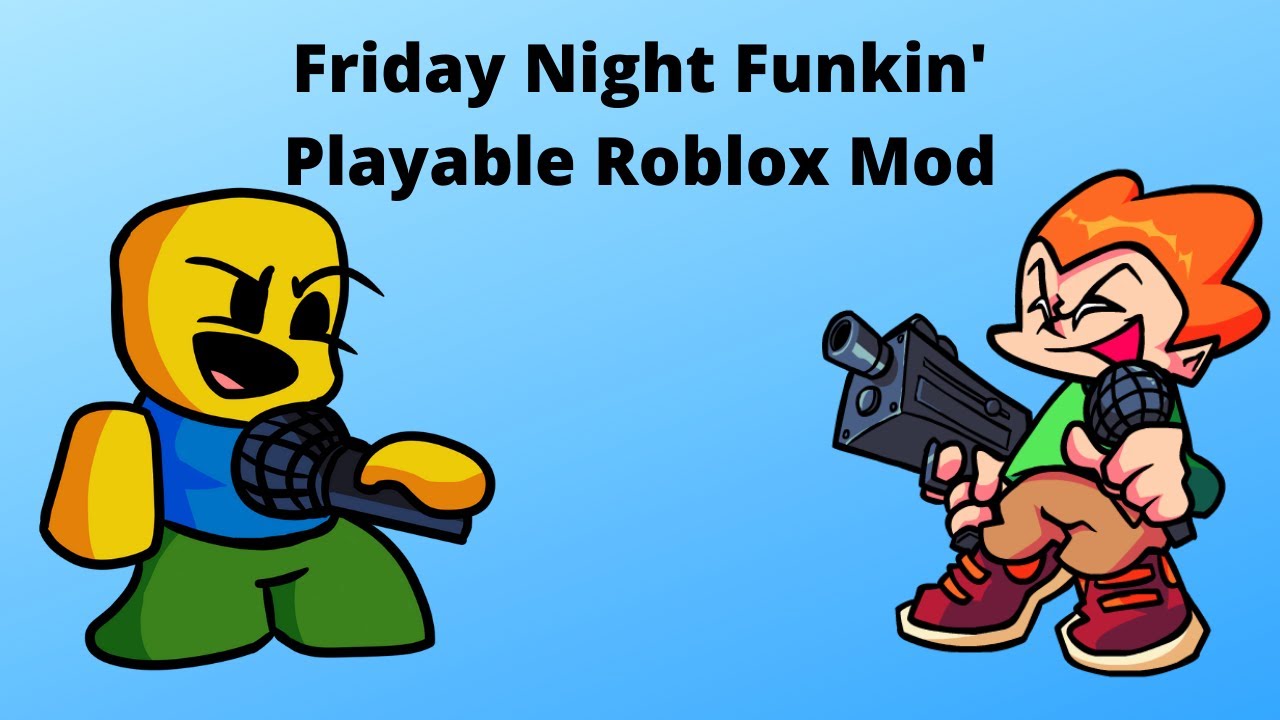 Roblox noob over whitty (and some of my own mod) [Friday Night Funkin']  [Mods]