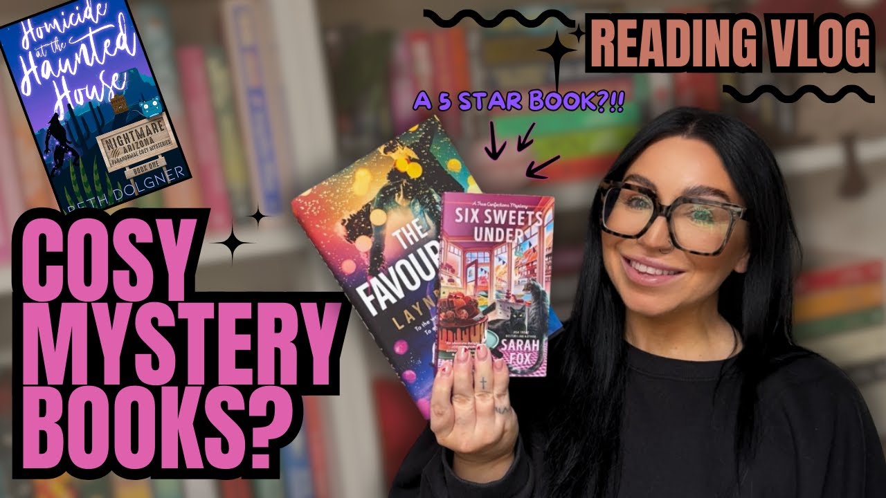 Cosy mystery reading vlog 🔎📚 | New bookshelves,  book shopping & a 5⭐ read! ✨