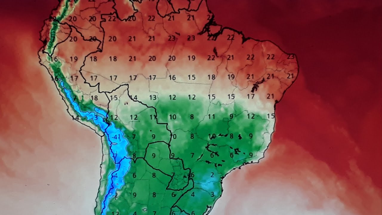Previsão do tempo para os dias 20 e 21/05/2022 - frio segue no centro-sul e chuvas entre N e NE!