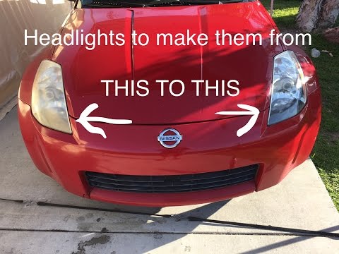 DIY How to remove oxidation from your headlights and make it look new again without using sandpaper