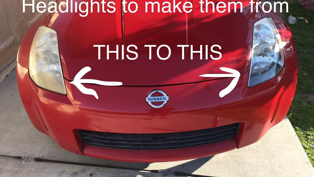 DIY How to remove oxidation from your headlights and make it look new