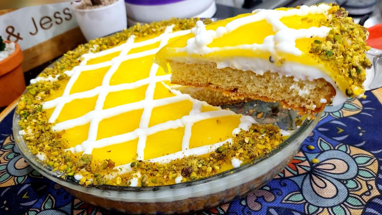 مطبخ ام وليد / تحلية على سريع بكريمة الليمون🍋 و كريمة الفاني ، خفة و بنة 😋.