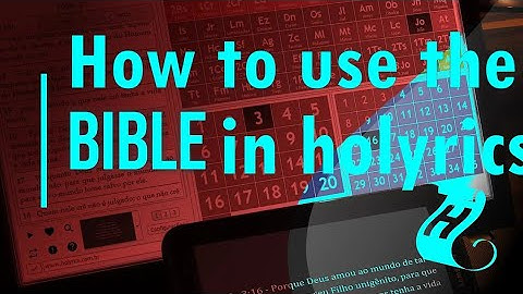 Displaying on the Bible projector using Holyrics 🌟👍👌⌨️🖲️🖱️