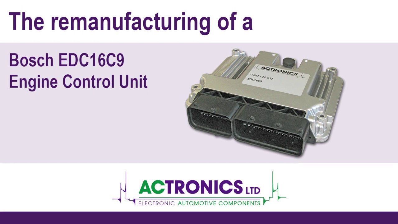 Remanufacturing of a Bosch EDC16C9 Vauxhall ECU - ACtronics LTD
