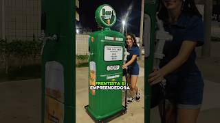 vendendo chopp na rua na chopeira em formato de bomba de gasolina #frentista #empreendedora