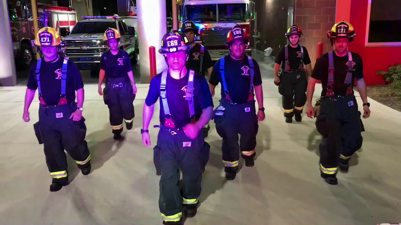 Tarpon Springs Police and Fire Departments Thriller Challenge for The Cured Foundation