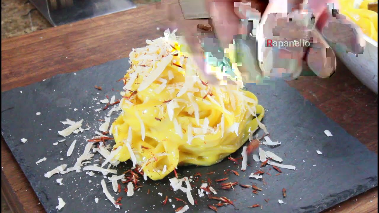 TAGLIATELLE CREMA DI ZAFFERANO tagliolini allo zafferano