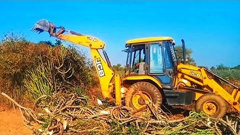 Jcb 3dx new Road site service old trees removed // jcb video 2023