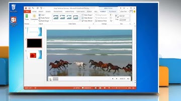 How to add a movie in a Microsoft® PowerPoint 2013 presentation