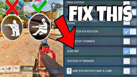 HOW TO FIX ACCIDENTALLY CROUCHING INSTEAD OF SLIDING IN COD MOBILE SLIDING TIPS IN CODM