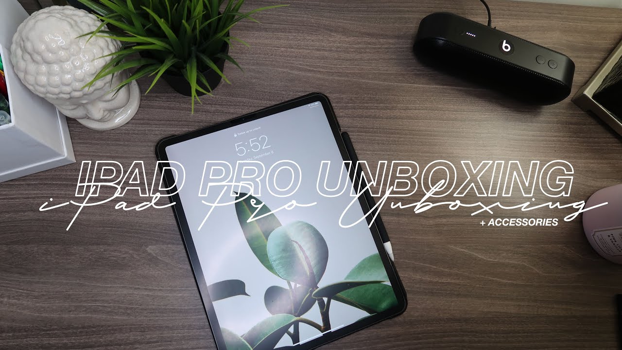 12.9-INCH IPAD PRO UNBOXING 2020 + 2ND GEN APPLE PENCIL & ACCESSORIES ...