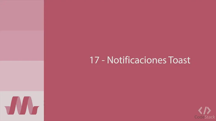 17 - Notificaciones Toast [Materialize CSS]