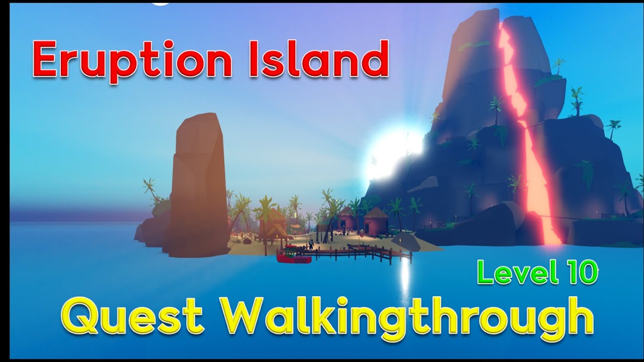 [Roblox][Fishing Simulator] Part4 Eruption Island, Refrigerator Quest