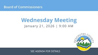 01/21/2026 - Board of Commissioners - Wednesday Meeting