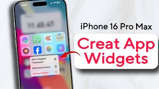 How To Create App Widget in iPhone| iPhone 16 Pro Max Tips and Tricks screenshot 4