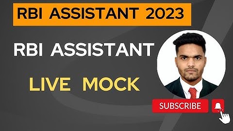 Rbi Assistant 2023 Live Mock Test || Quant Strategy || English Strategy || #study