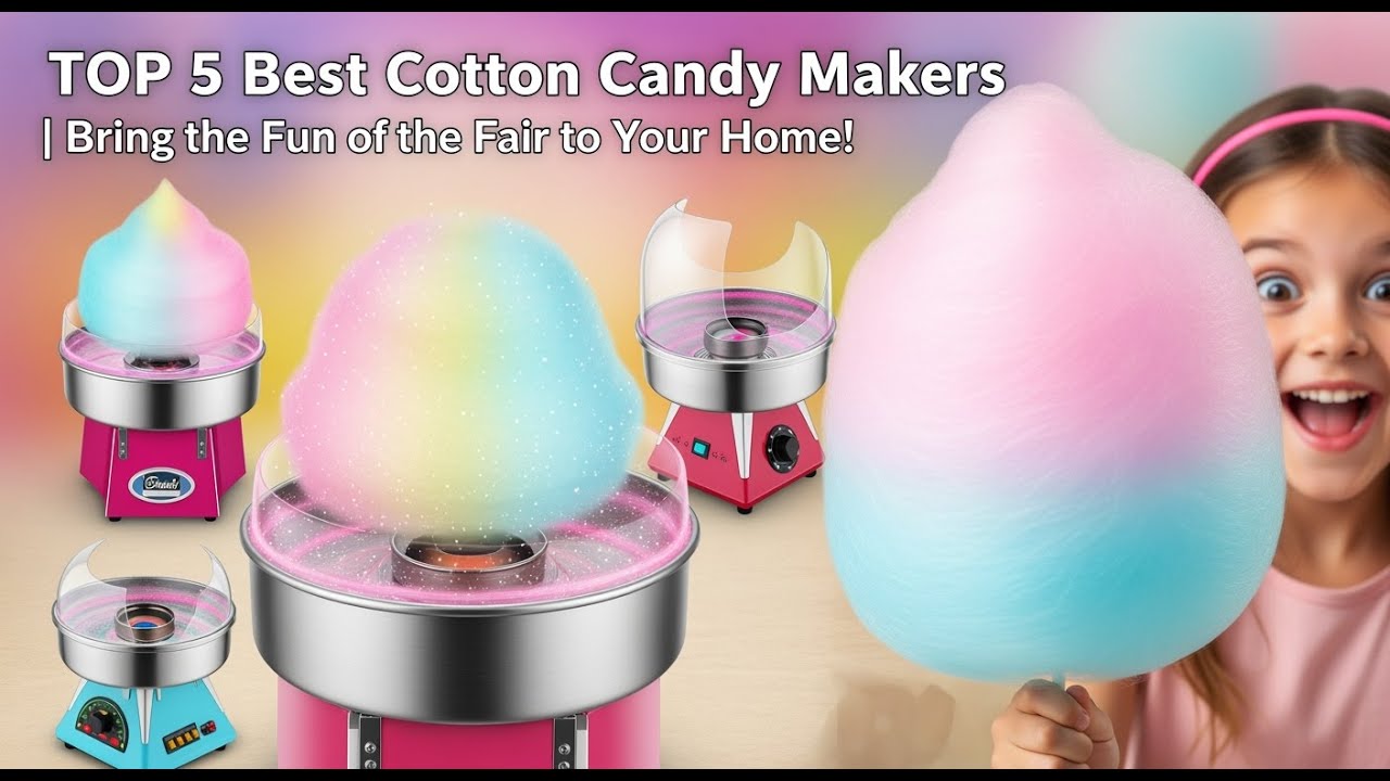 TOP 5 Best Cotton Candy Makers 2026 | Bring the Fun of the Fair to Your Home!