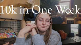 Challenging myself to write 10k words in one week | Writing Vlog