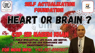 Heart ❤️ or brain 🧠 ?||CSP Naeem Khan ||CSS/PMS Preparation ||SAFLPCS