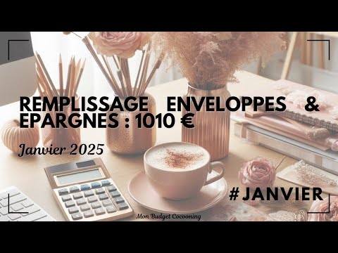 1010€ à répartir dans les ENVELOPPES BUDGET de JANVIER | METHODE DES ENVELOPPES #cashstuffing