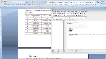 Lập trình C, C++ Cơ bản - Bài 002 - Kiểu của biến, biến, nhập xuất dữ liệu với biến