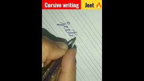 cursive writing Jeet नाम जीत का #ytshort #cursive