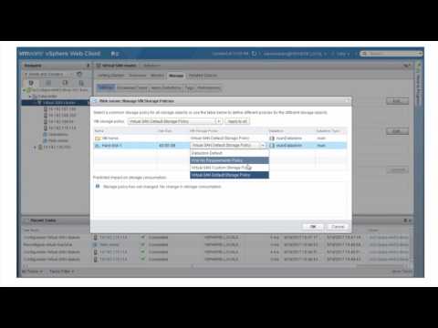 Working with Virtual SAN Storage Policies
