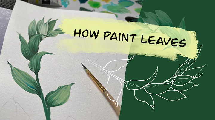 How To Paint A Leaf with acrylic / Painting For Beginners