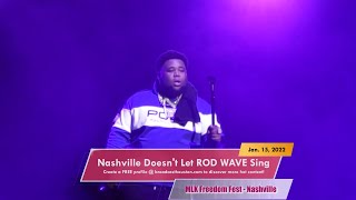 ROD WAVE CAN'T SING AT ALL IN NASHVILLE, Crowd Knows EVERY WORD @ MLK Freedom Fest Nashville