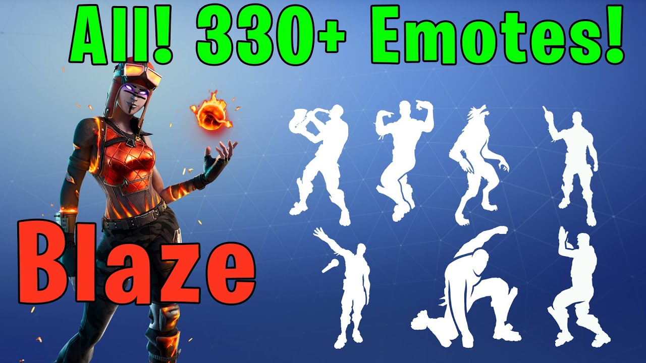 Blaze (Molten Renegade Raider) | All, 330+ Emotes ...