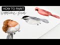 How To Paint Watercolour Birds