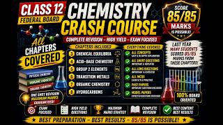 FBISE Class 12 Chemistry Crash Course| All Chapters Covered | Short + Long + MCQs | Part 02