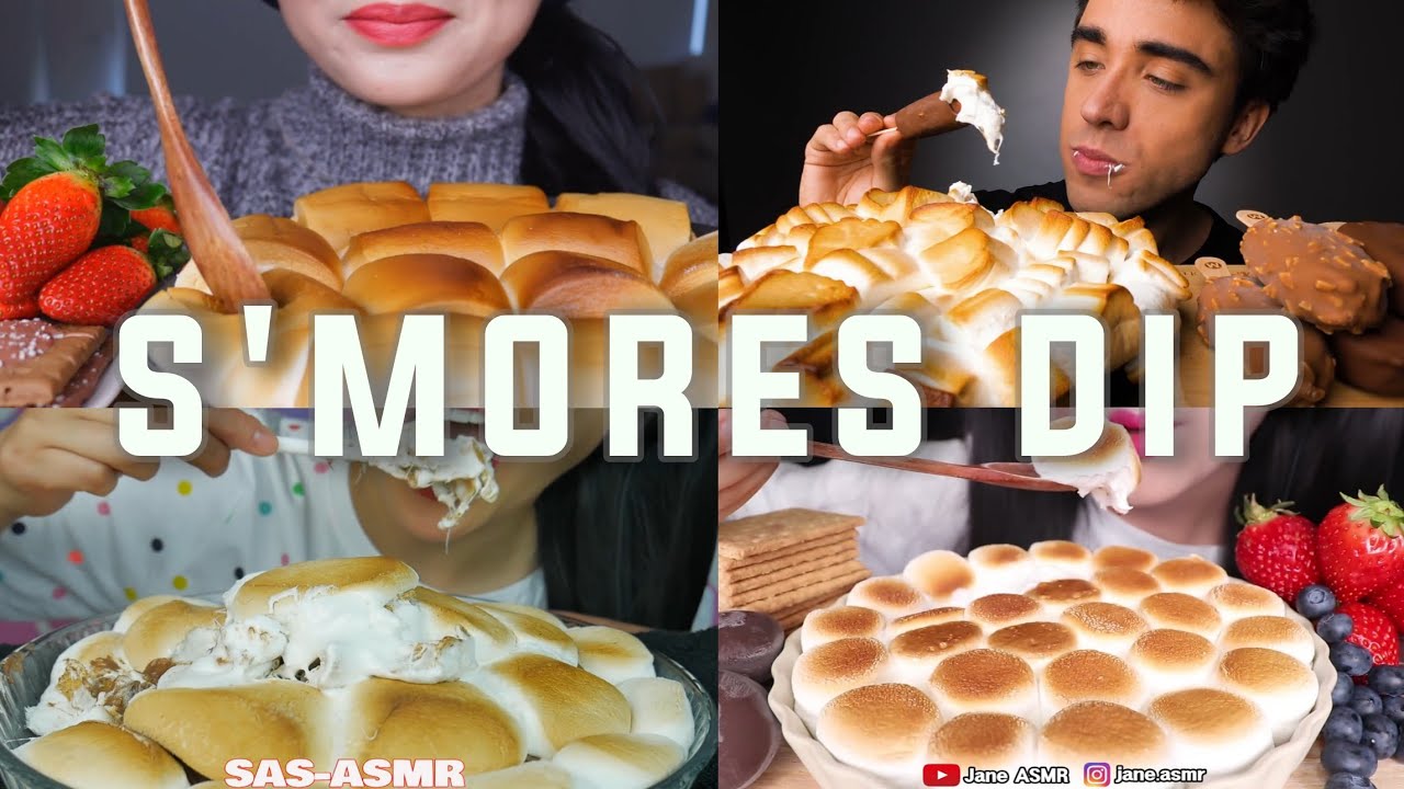 S'mores Dip ASMR MUKBANG COMPILATION
