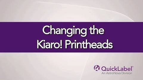 How to Replace a Set of QL-120/Kiaro! Printheads
